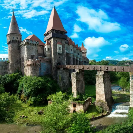 Castello dei Corvino in Hunedoara, Transilvania, Romania
